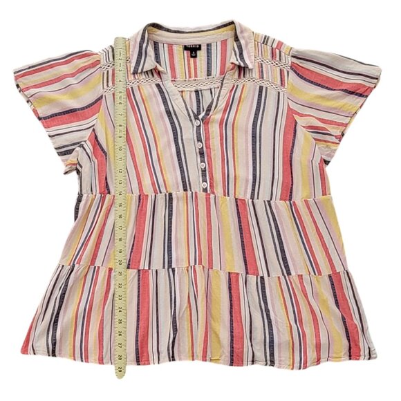 Torrid Bundle of 2 Flowy Boho Rayon Popover Peasant Tunic Tops Size 3X - Picture 6 of 16